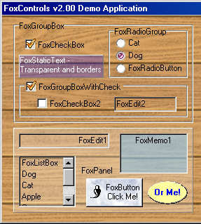 FoxCOntrols Demo Screenshot